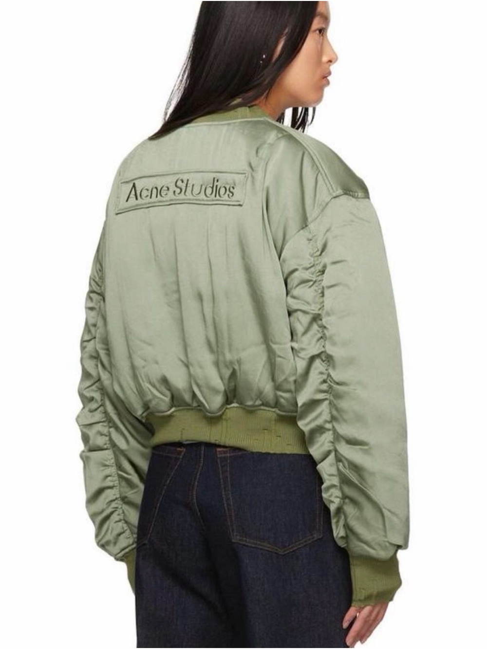 Acne Studios Sage Green Bomber Jacket